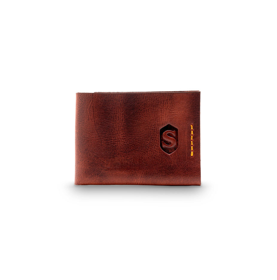 The Slim full-grain leather bifold wallet by SIMPLE