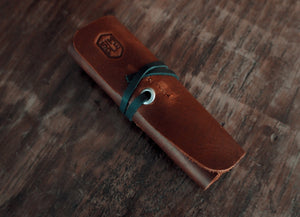 The Pen Wrap w/different logo - SIMPLE Leather Goods